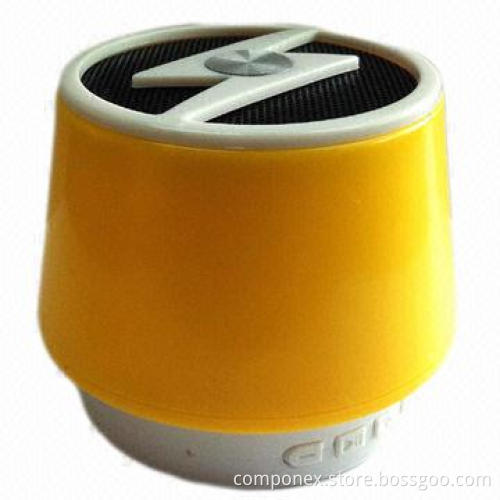 Mini Bluetooth speaker, made of plastic and aluminum, for iPhone and iPad